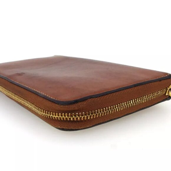 CELINE wallet logo leather used Authentic - Picture 3 of 9